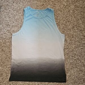 Sonoma Blue and White Tank Top Gradient